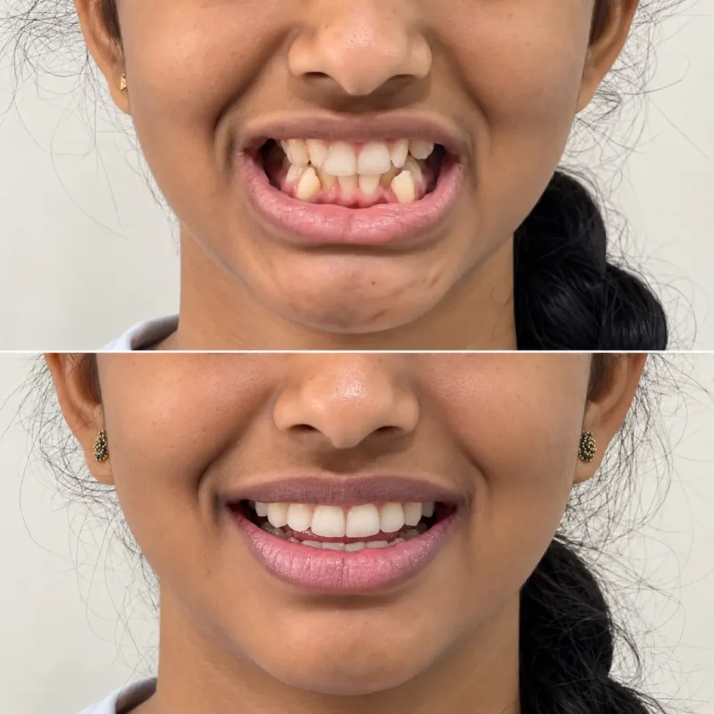 Case Study: Invisalign Treatment for Severe Dental Crowding in a 13-Year-Old 1 Dental crowding case: before and after Invisalign treatment for a 13-year-old